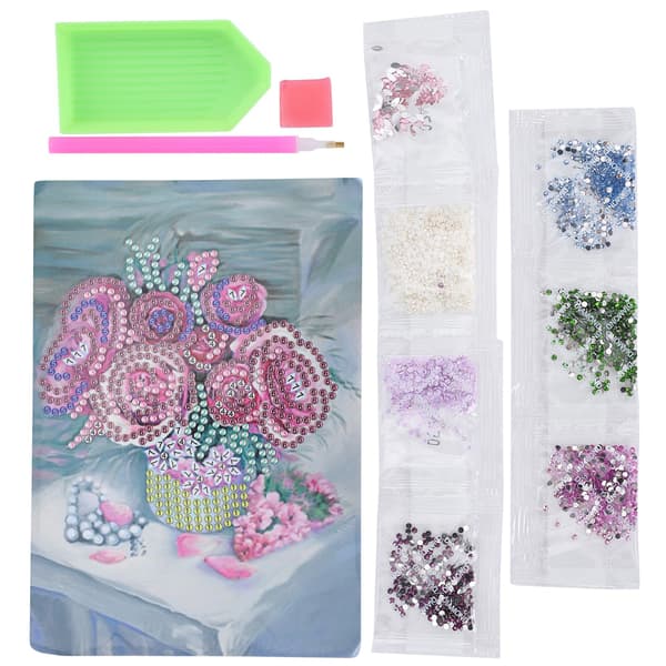 Blomkruka Diamantmålning Bild Strass Målning DIY Heminredningssats (AA226)