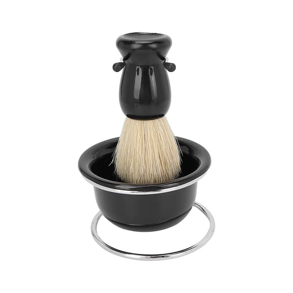 3st Professionell Manuell Rakborste Set Skägg Rakborste Skål Säkerhetsrakställ Kit
