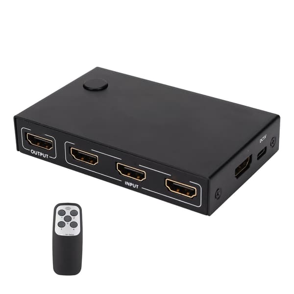 18 Gbps HD Multimedia Interface 2.0 5x1 Switcher 5 inn 1 ut brytervelger med fjernkontroll og ladekabel