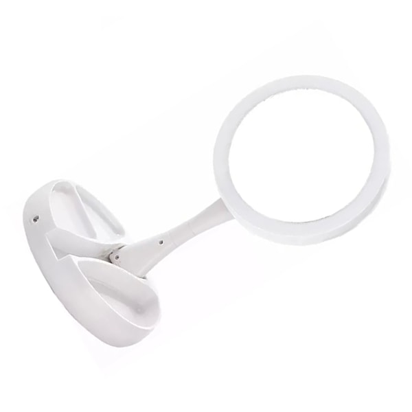 Taitettava meikkpeili Pyöreä peili LED-valolla 10-kertainen suurennos Kauneuspeili USB