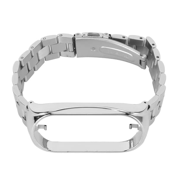 Smartwatch Armband Rostfritt Stål Solid Justerbar Skyddande Ersättningsarmband för Mi 7 NFC Silver