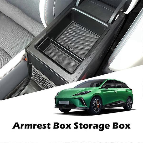 Car Center Console Storage Box for MG 4 MG4 EV MuLan 2023, Center Console Organizer, Container, Tray Black