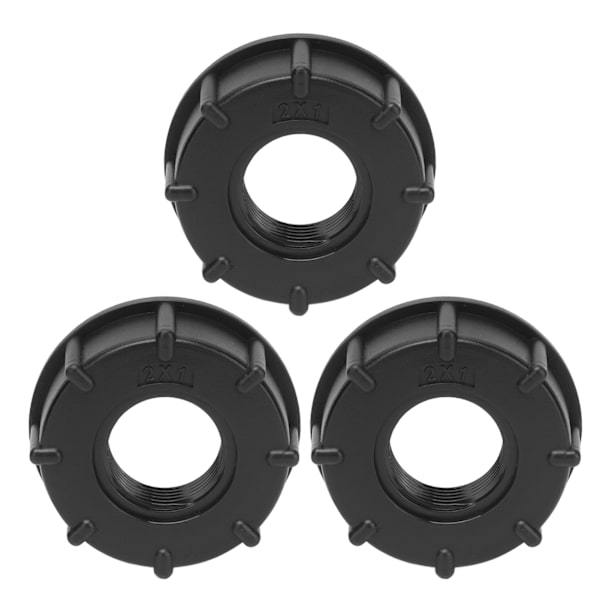 3 st IBC-tankanslutning Grov gänga Slangavtappningsadapter Plastkoppling 60 mm innerdiameter G1