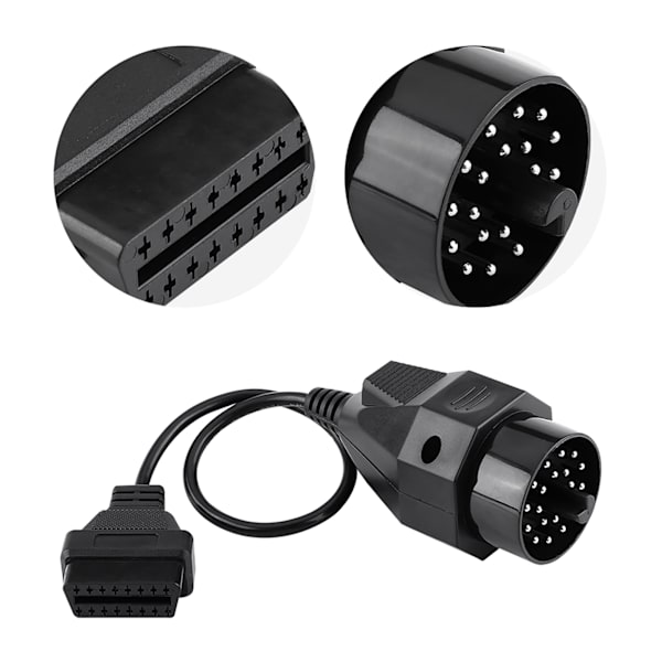 20-stifts till 16-stifts OBD2-adapterkontakt skannerkabel för E36 E38 E39 E46 E53 X5 Z3