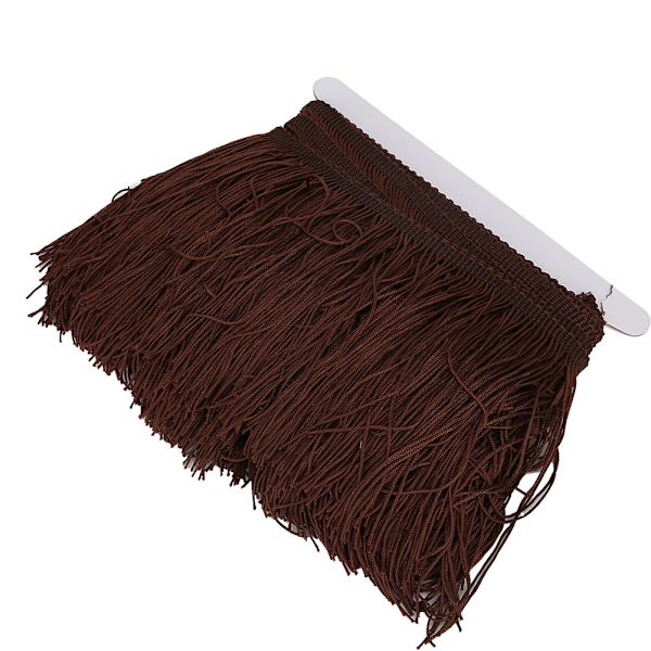Tofsar Frans Spets Latin Klänning Scen Kläder Skor Hantverk Gardin Gör-det-själv-tillbehör 14cm / 5.5inMörkbrun