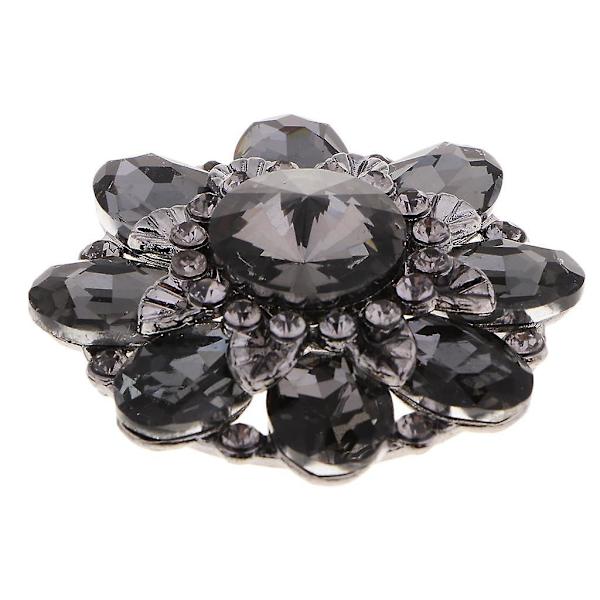 Legering Rhinestone Skaftknapper Dekorative Knapper Sy Tilbehør Sort