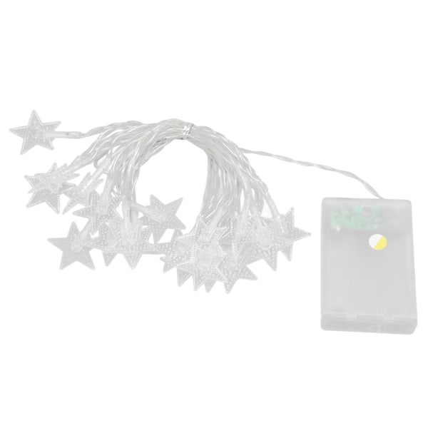 Ljusslinga 20 LED-lampor 3 meter Inomhus Dekorativt Ljus Stjärnform Glödlampa Varm Ljus för Sovrum Vardagsrum