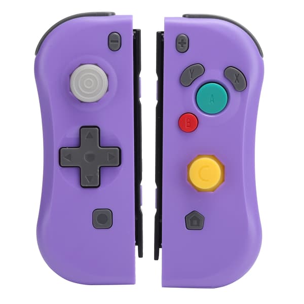 1 par vänster höger trådlös spelkonsol Gamepad spelkontroller ersättning för Switch Lila