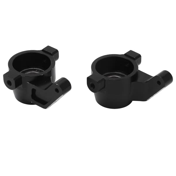 2 STK RC Styrekop Erstatning Aluminiumlegering Styrekop til Traxxas Sledge 1/8 Lastbil Sort