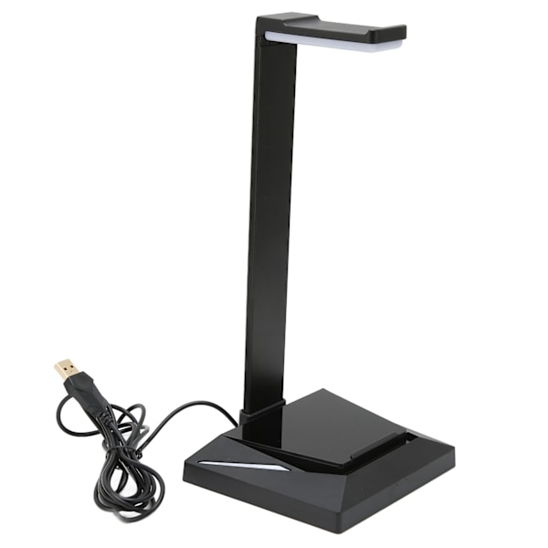 TAIDU WE‑100 RGB -kuulokkeiden teline, pöytäpelituolien pidike, jossa Type C -portti ja 1 USB -portti pelaajille