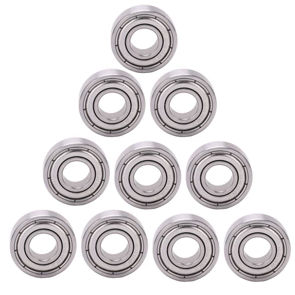 10 stk. Miniaturelejer Rustfrit stål Rulleværktøj til decelerationsenhed S698ZZ 19x8x6mm