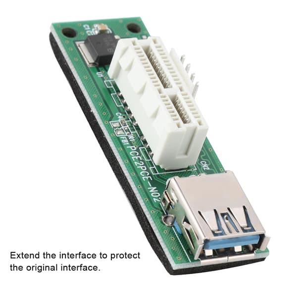 PCI-E Express 1x til 16x Mining Extender Riser-kort med USB-kabel