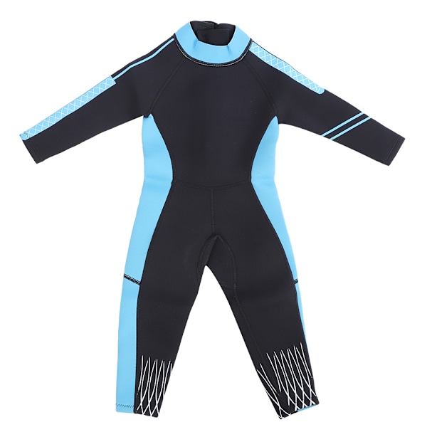 2.5mm Children Diving Wetsuit Kid Swimsuit for Snorkeling Drifting Swimmingblack blue edge S