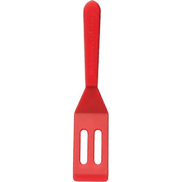 2 stk. Mini Brownie Serveringsspatel for Baking, 20 cm x 3,8 cm, Varmebestandig Fleksibel Nonstick Silikon, Rød