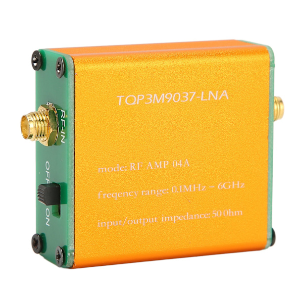 0,1MHz-6GHz täysi kaistan matalakohinainen ammattivahvistin 20dB High Gain LNA RF power , joka toimitetaan sisäänrakennetulla akulla