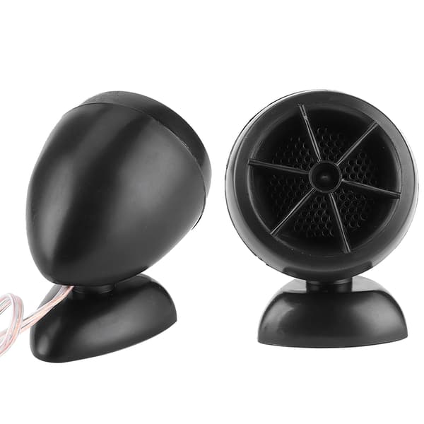 1200W 12V Tweeter Mini Horn Musik Dome Højttaler til Bil Audio System Sort