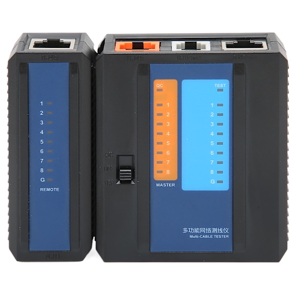 RJ45-nätverkskabeltestare Multifunktionell nätverkskabeltestverktyg för RJ45 RJ11 RJ12 CAT5 CAT6 CAT7 CAT8