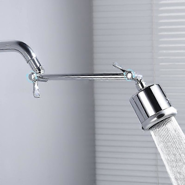 Kobber Bruser Badeværelse Bruser Forbindelsesstang Bruserdyse Justerbar Forlængerstang Top Spray Brusehoved Holder Tilbehør, Brusearm + Dyse