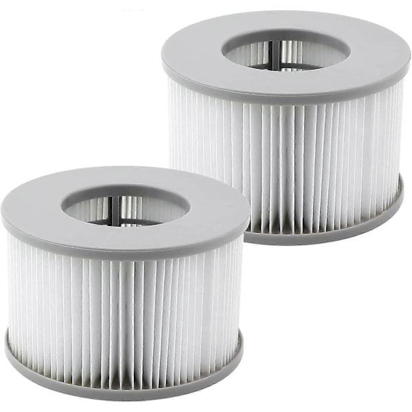 Pakke med 2 MS-pa Erstatningsfiltre for MS-pa Spa og Spa Filter Kompatibelt med Alle Nåværende MS-pa Filterpatroner og Oppblåsbare Basseng FD2089 (Oppg