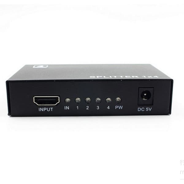 HD Multimedia Interface Splitter 1 in 4 ut Plug and Play HD Multimedia Interface Switcher för projektorer DLP LCD HDTV