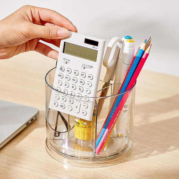 Kosmetik Opbevaringsboks med Roterende Penholder og 5 Rum