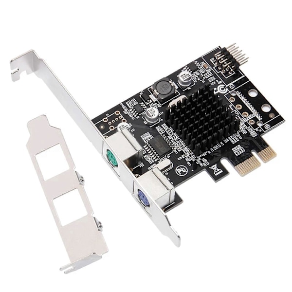 Mcs9990cv Pcie Tops2 Dual-port Ps/2 Riserkort För Tangentbord Mus Pci-e Till Ps/2