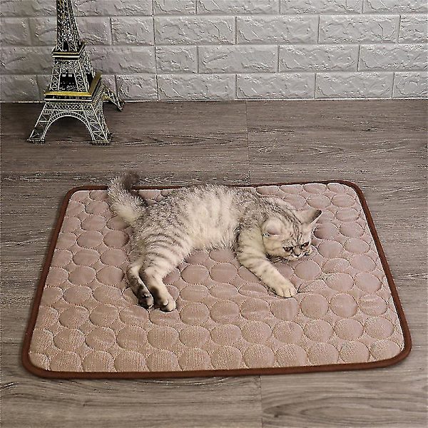 Jääsilkkinen viilentävä alusta koirille ja kissoille - Kennel-tyynypeitto 62*50cm Ruskea