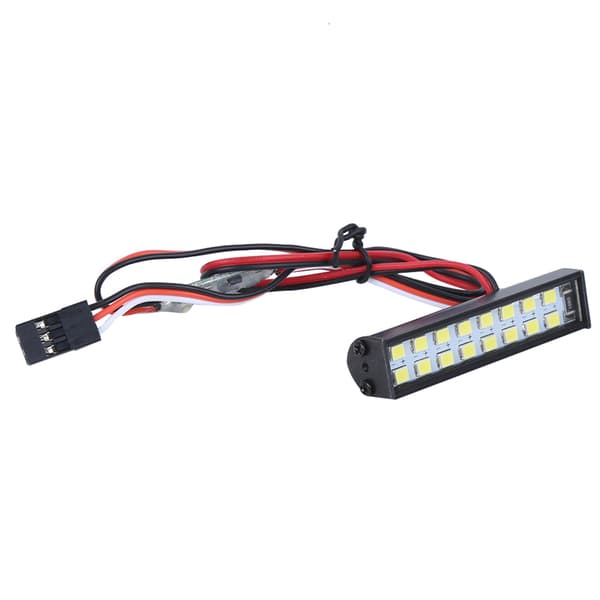 16 st LED-lampor för RC-bilstak, universell LED-ljusramp, tillbehör, längd 55 mm