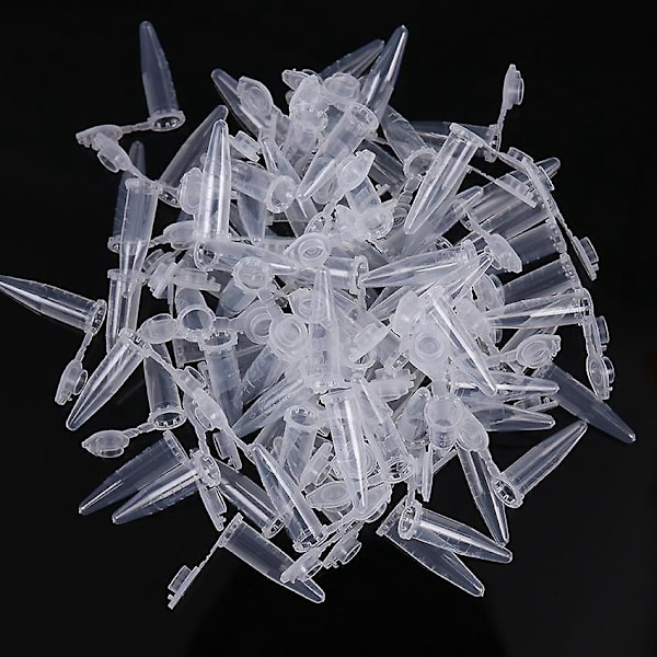 500 Stora Mikrocentrifugrör i Polypropylen med Graduering, 1,5 ml, Koniska, Snap-Lock, Laboratorieprovrör
