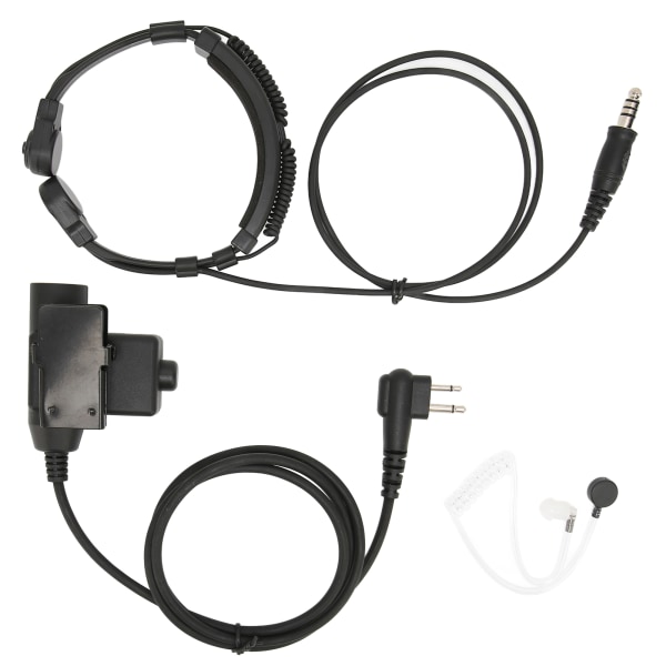 U94 PTT og halskontrol headset 7,1 mm støjreduktion Justerbart walkie talkie headset med PTT til Motorola