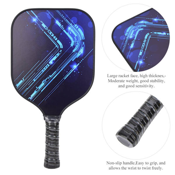 Professionell glasfiber utomhussport bärbar pickleball paddelracket Optimal bollkontroll