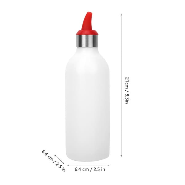 1 kpl 450 ml puristettava hillon maustepullo salaattikastikepullo (punainen)