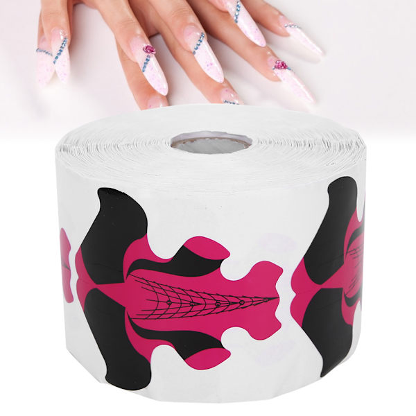 Nail Gel Forms Goldfish Shape Självhäftande Nail Art Extension Sticker för kvinnor