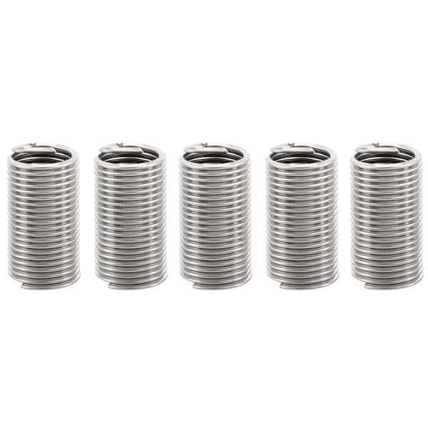 5 stk wire gevind indsats rustfrit stål beskyttelsesspole bøsning skrue reparationssæt M24x3x3D