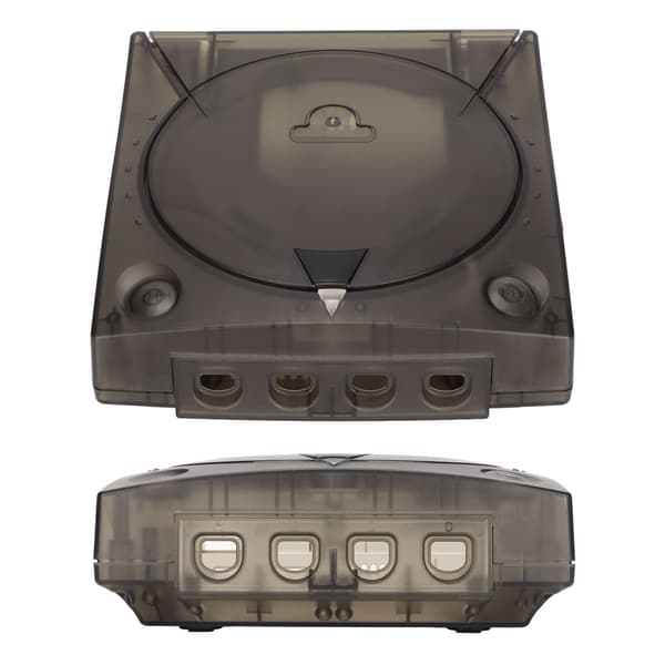 Plastikhus gennemsigtigt stødabsorberende ridsefast spilkonsolboks til SEGA Dreamcast DC