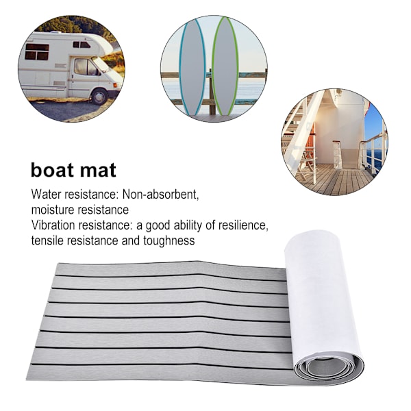 EVA Boat Decking Sheet Yacht Marine Liukumaton lattiamatto vaaleanharmaa