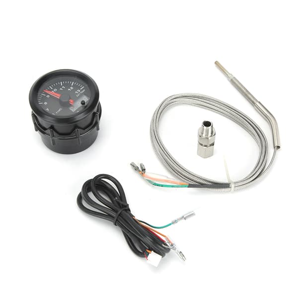 52mm/2.0in Auto Avgas Temperaturmätare Digital Display Stegmotor
