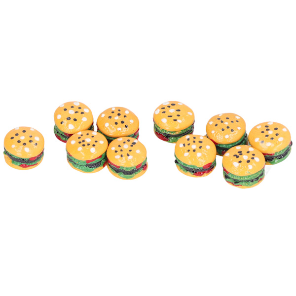 Miniatyrmat Leksak Burger Modell Barn Hamburgare Leksaker 1/12 Dockhus Tillbehör för Barn 3 År +