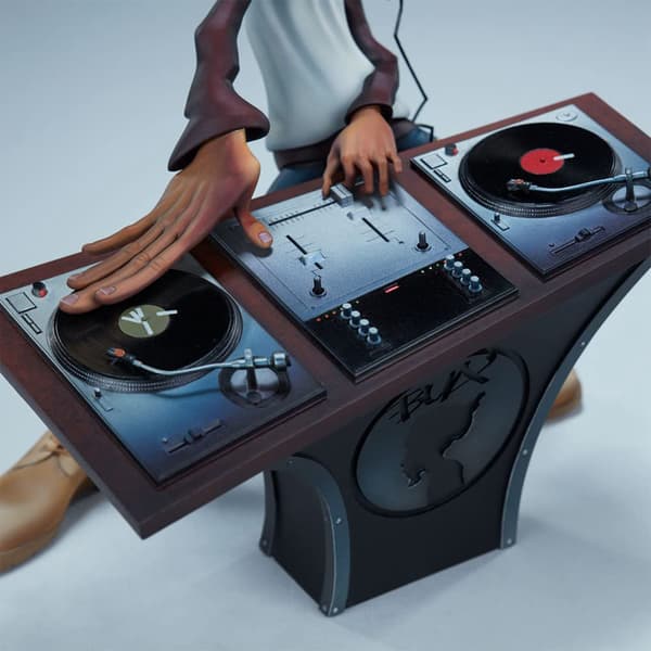 Hip Hop Elements Skulptur Kunstner Statue DJ Break Dance Modellering Resin Skulptur
