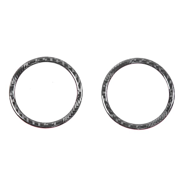 Kolfiber Instrumentbräda Luftventil Utloppsskydd Trim Passar för VW Touareg 2011-2018 Vänsterstyrd