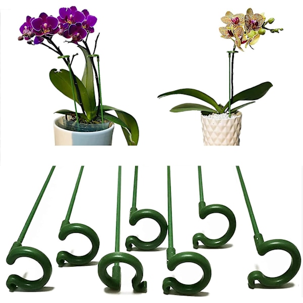 10 st Trädgårdsstöd Enkel Stång Växtstöd Lantes Pinnar Enkel Stång Stödpinne för Växter, Blommor, Rosor, Tomater, Liljor, Fixerad Blad Pro