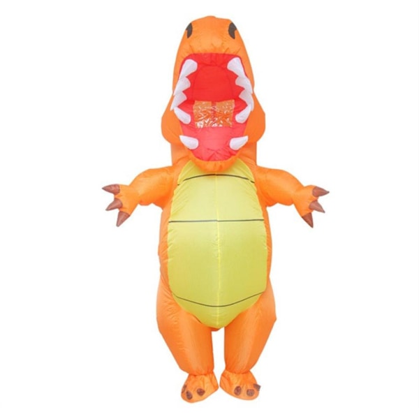 Oppustelig dinosaurkostume til Halloween til voksne - Sjovt oppusteligt kostume til Halloween - Cosplay-kostume til Halloween