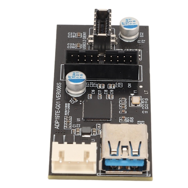USB3.2 Gen1 - 19PIN tyyppi E -sovitinkortti 5 Gbps USB3.0 - 19PIN laajennuskortti Win 7 8 10 11 -käyttöjärjestelmälle Linuxille