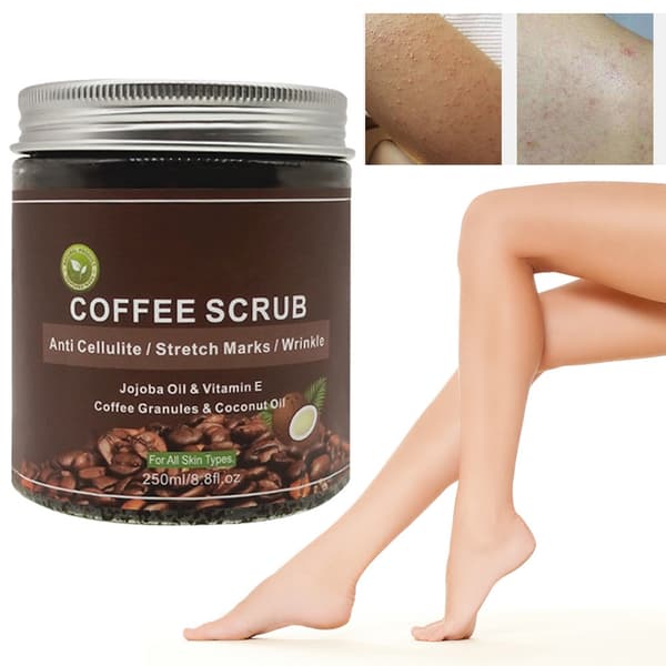 250 ml kaffe eksfolierende scrub kropsskrubbe creme ansigts- og kropsdød hudfjernelse dybderens