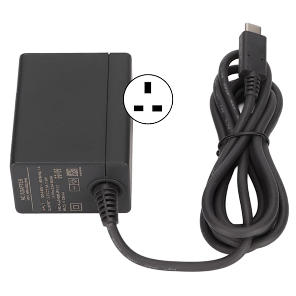 Portabel snabbladdare för Switch-strömadapter AC-adapter för Switch 100‑240VUK-kontakt