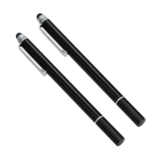 2 stk Kapacitiv pen Stylus 2 i 1 ledende plasthoved gennemsigtig sugekop Touchscreen smartphonetilbehør