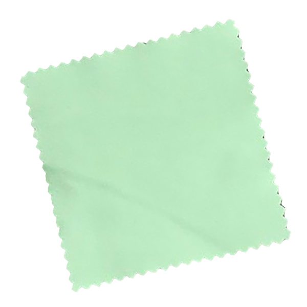 100 stk. 6x8 cm briller rengøringsklud dobbeltsidet fløjl guld sølv smykker rengøringsklud frugt grøn
