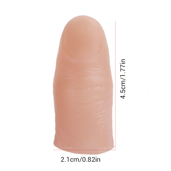 6 stk. Lysende fingertupptriks LED fingerlampe tommelfingerlys fingerprankleketøy