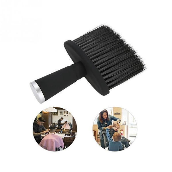 Halsdammborste Set för Frisörer och Salonger - Skonsam Hårfjerning från Halslinjen och Öronen - Mjuka Borst - 3-pack