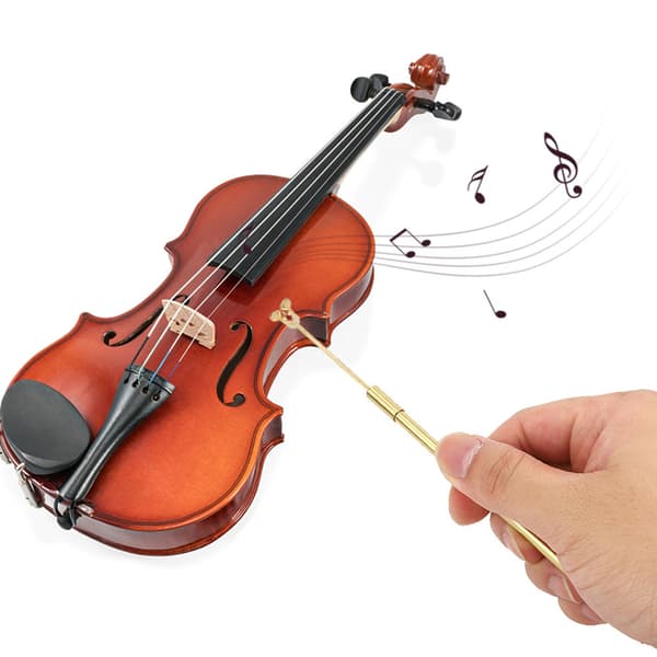 Fiolinklemme Luthier Verktøy Musikkinstrument Tilbehør Messing Gull Slitesterk for Lydpinne